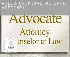 Ahlen  criminal defense attorney