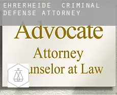 Ehrerheide  criminal defense attorney