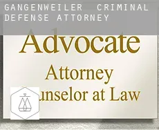 Gangenweiler  criminal defense attorney