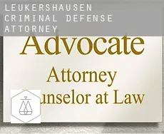 Leukershausen  criminal defense attorney