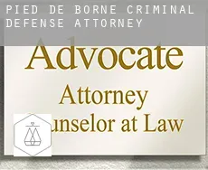 Pied-de-Borne  criminal defense attorney