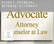 Pühret  criminal defense attorney