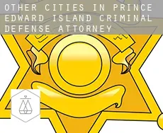 Other cities in Prince Edward Island  criminal defense attorney