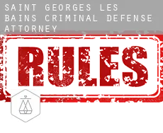 Saint-Georges-les-Bains  criminal defense attorney