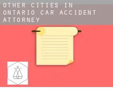 Other cities in Ontario  car accident attorney